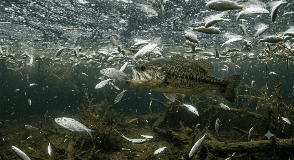 The Shad Kill Aftermath: Why Bass Ignore Dead Baitfish and How to Trigger a Second Feeding Frenzy 1 Bass IGNORE Live Bait After Shad Kill