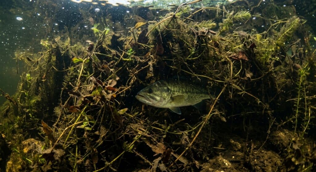 The Hydrilla Hedge: Why Bass Hide in Matted Vegetation and How to Punch Through Without Spooking the School 1 Why Bass Hide in Matted Vegetation
